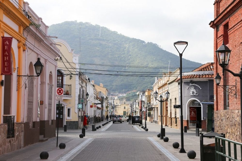 Colonial buildings in Salta's historic center