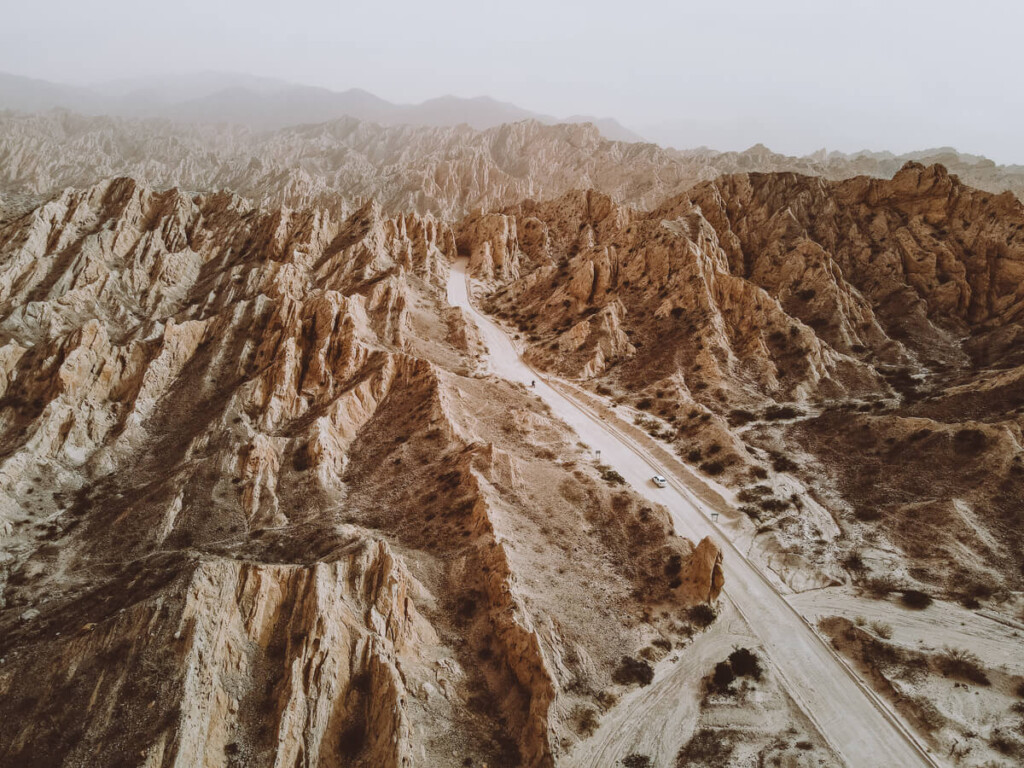 Geological formations in the desert