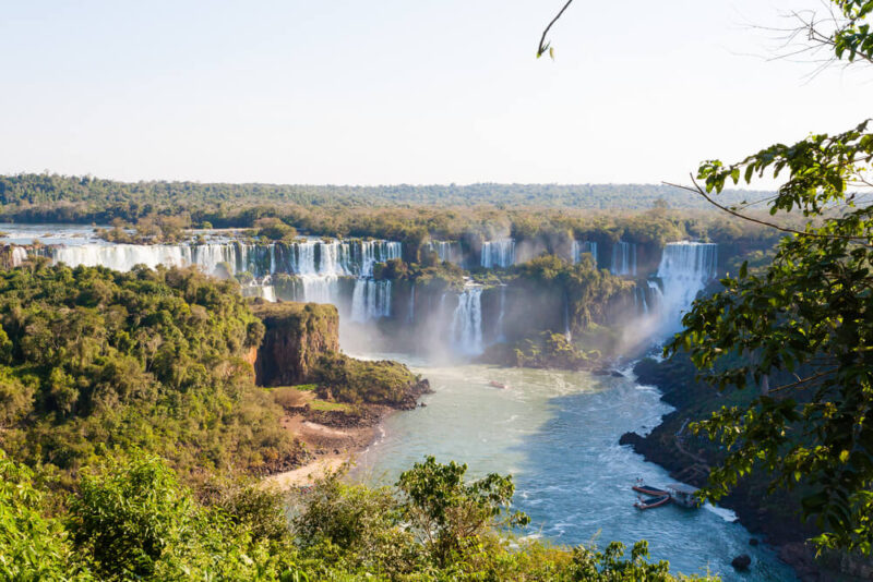 Hundreds of waterfalls at Iguazu Falls