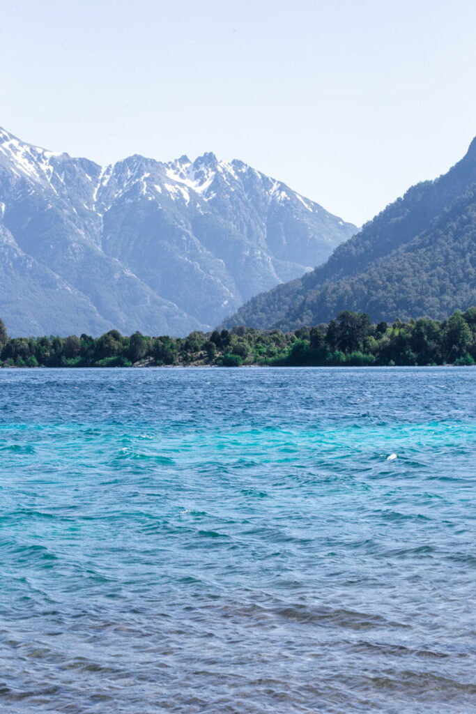 Turquoise waters of Lago Nahuel Huapi, a major Buenos Aires attraction