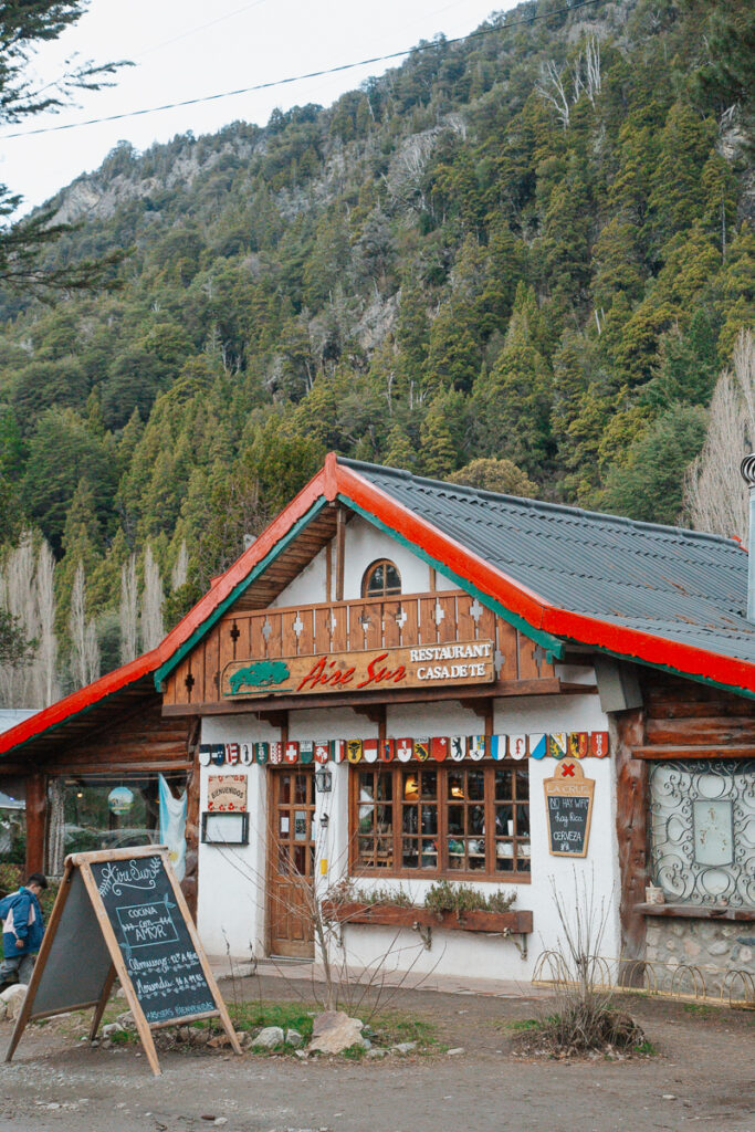 A Swiss chalet style building in Bariloche's Colonia Suiza